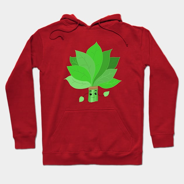 Spinach cute funny cartoon Hoodie by Ojoy